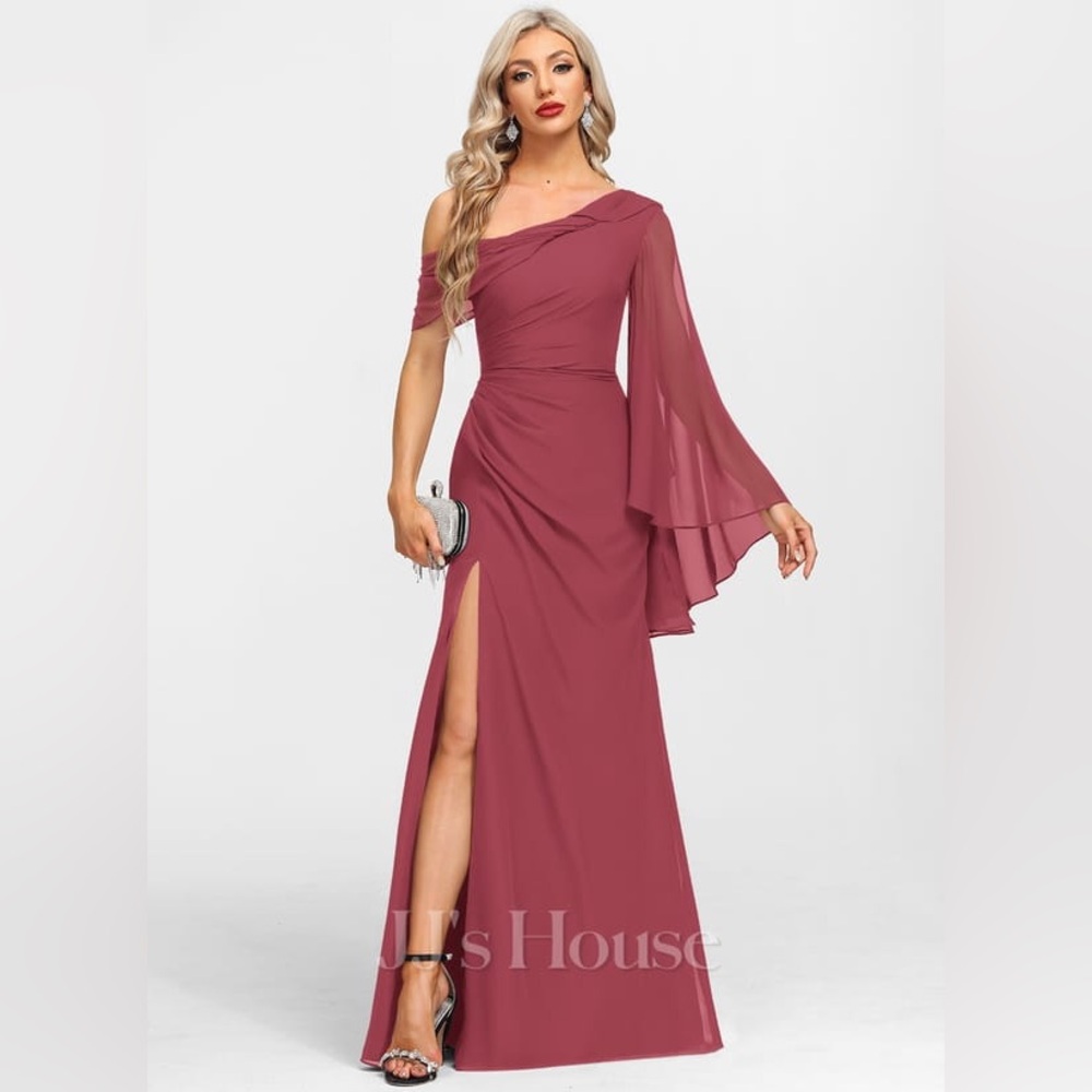 Elegant reed rose Evening Gown